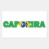 Capoeira Rechteckiger Aufkleber (Vorderseite)