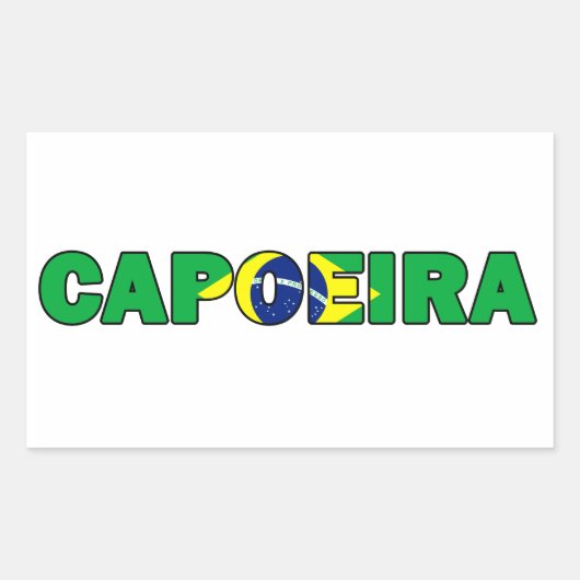 Capoeira Rechteckiger Aufkleber (Vorderseite)