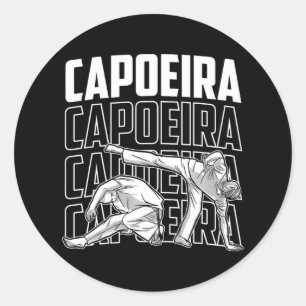 Capoeira Training Brasilianische Kampfkunst Hobby Runder Aufkleber