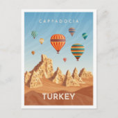 Cappadocia Türkei Kunst-Vintage Postkarte (Vorderseite)
