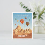 Cappadocia Türkei Kunst-Vintage Postkarte (Stehend Vorderseite)
