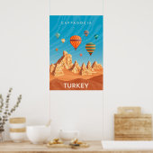 Cappadocia Turkey Reiseplakat Poster (Küche)