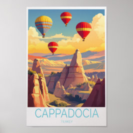 Cappadocia Turkey Reiseplakat Poster