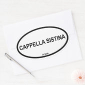 CAPPELLA SISTINA OVALER AUFKLEBER (Umschlag)