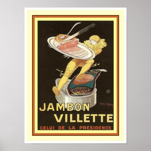 Cappielllo Jambon Villette Ad Poster 12 x 16 (Vorne)