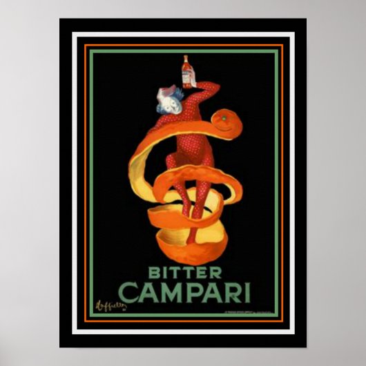 Cappiello Bitter Campari Print 12 x 16 Poster (Vorne)