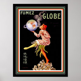 Cappiello Fumez Globe Ad Poster 12 x 16