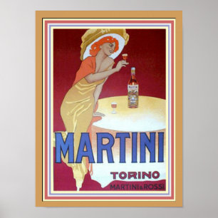 Cappiello Martini Torino 12 x 16 Poster