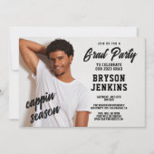 Cappin Season Masculine Abschluss Einladung (Vorderseite)