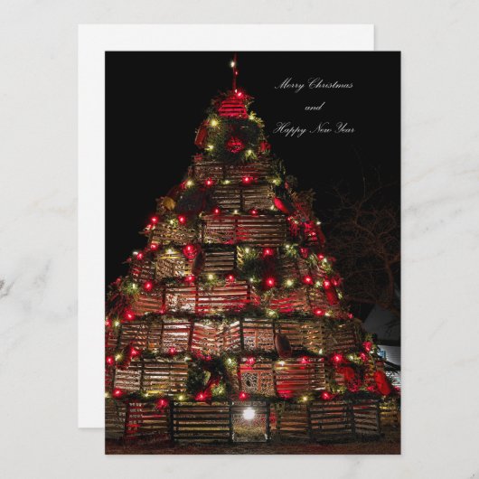 Cappoise feiert Weihnachtskarte Feiertagskarte (Vorne/Hinten)