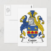 Capps-Familienwappen Postkarte (Vorne/Hinten)