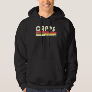Capps Nachname Retro Vintag 80er 90s Geburtstag Re Hoodie