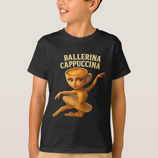 Cappuccina Ballerina Cappuccino Ballerina Funny Da T-Shirt (Vorderseite)