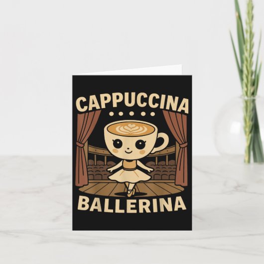 Cappuccina Ballerina Cappuccino Karte (Vorderseite)