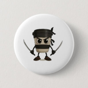 Cappuccino Assassino Funny Italian Button