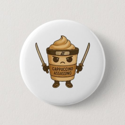 Cappuccino Assassino Italian Button (Vorderseite)