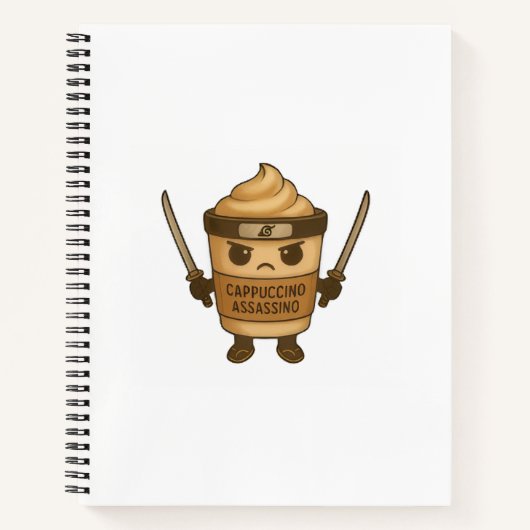 Cappuccino Assassino Italian Notizblock (Vorderseite)