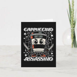 Cappuccino-assino Italienisch-Brainrot Kaffeesassa Karte