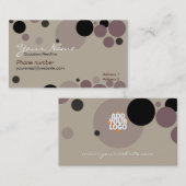 Cappuccino Circles/Logo-Visitenkarte Visitenkarte (Vorne/Hinten)