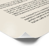 Cappuccino Coffee Cup Poster (Ecke)