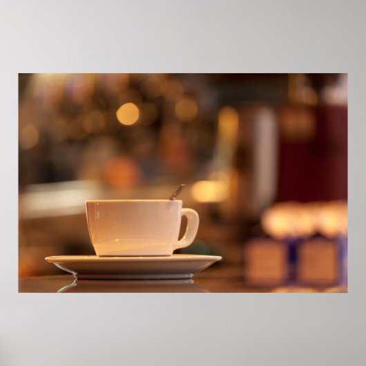 Cappuccino coffee, Venedig, Italien Poster (Vorne)