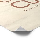 Cappuccino Curfew – 11AM Coffee Art Print Poster (Ecke)