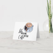 Cappuccino Dankeskarte (Vorderseite)