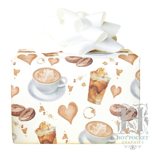 Cappuccino-Geschenkpapier Geschenkpapier