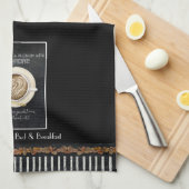 Cappuccino Herzstück Art Coffeine Kaffee Bed Break Geschirrtuch (Viertel Falte)