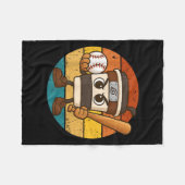 Cappuccino Inn Baseball Niedlich Italienisch Brain Fleecedecke (Vorderseite (Horizontal))