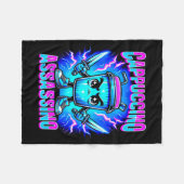 Cappuccino Ino Brainrot Italian Meme Fleecedecke (Vorderseite (Horizontal))