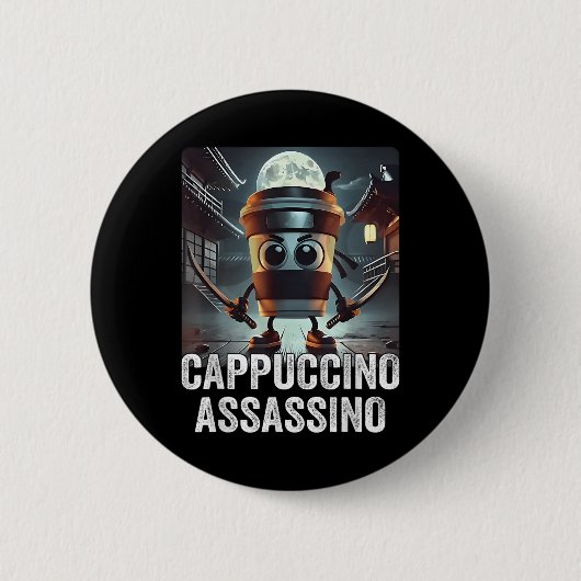 Cappuccino Ino, Italienisch Brainrot Meme, Espress Button (Vorderseite)