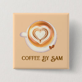 Cappuccino-Kaffee Button