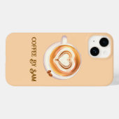 Cappuccino-Kaffee Case-Mate iPhone Hülle (Rückseite (Horizontal))