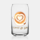 Cappuccino-Kaffee Dosenglas (Rückseite)