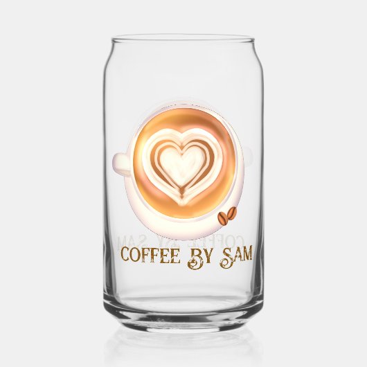 Cappuccino-Kaffee Dosenglas (Rückseite)