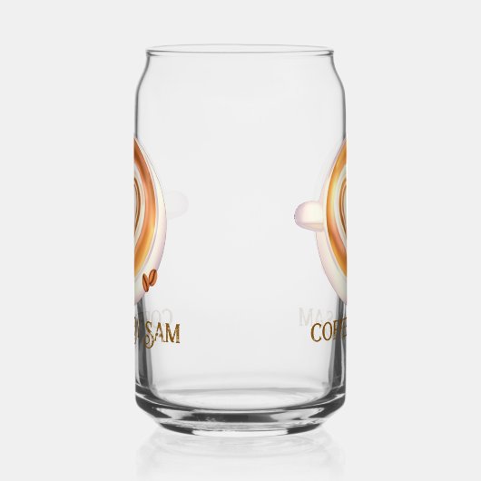 Cappuccino-Kaffee Dosenglas (Rechts)