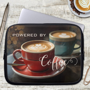 Cappuccino-Kaffee Elegantes Laptop-Sieb Laptopschutzhülle