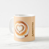 Cappuccino-Kaffee Kaffeetasse (Vorderseite Links)