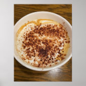 Cappuccino Kaffee mit Zimt Poster (Vorne)