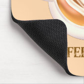 Cappuccino-Kaffee Mousepad (Ecke)