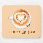 Cappuccino-Kaffee Mousepad (Vorne)