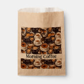 Cappuccino Kaffee Öl Paint Muster Personalisiert Geschenktütchen (Vorderseite)