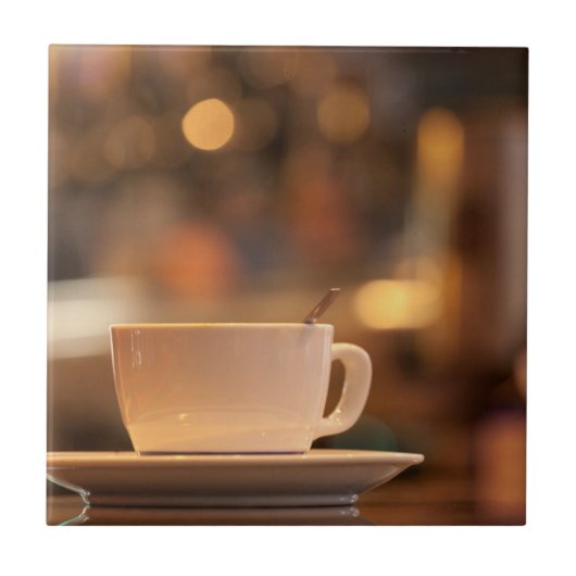 Cappuccino-Kaffee, Venedig, Italien Fliese (Vorderseite)