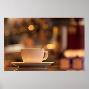Cappuccino Kaffee, Venedig, Italien Poster