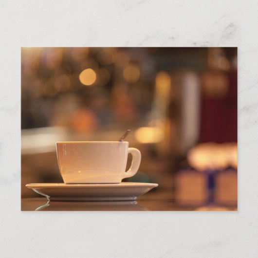 Cappuccino-Kaffee, Venedig, Italien Postkarte (Vorderseite)