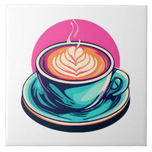 Cappuccino-Kaffeetasse Fliese