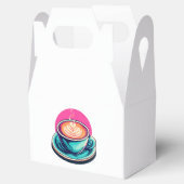 Cappuccino-Kaffeetasse Geschenkschachtel (Geöffnet)
