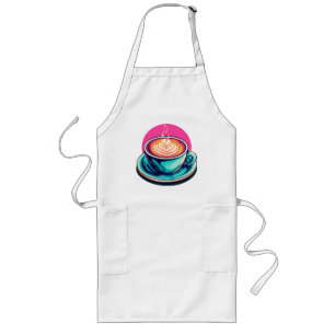 Cappuccino-Kaffeetasse Lange Schürze