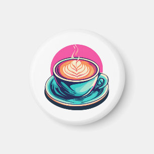 Cappuccino-Kaffeetasse Magnet